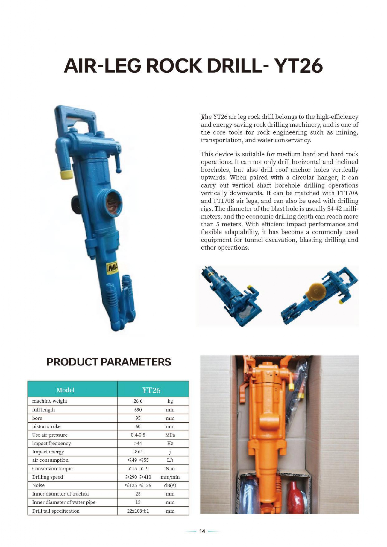sanwei air pick rock drill catalog page 0015