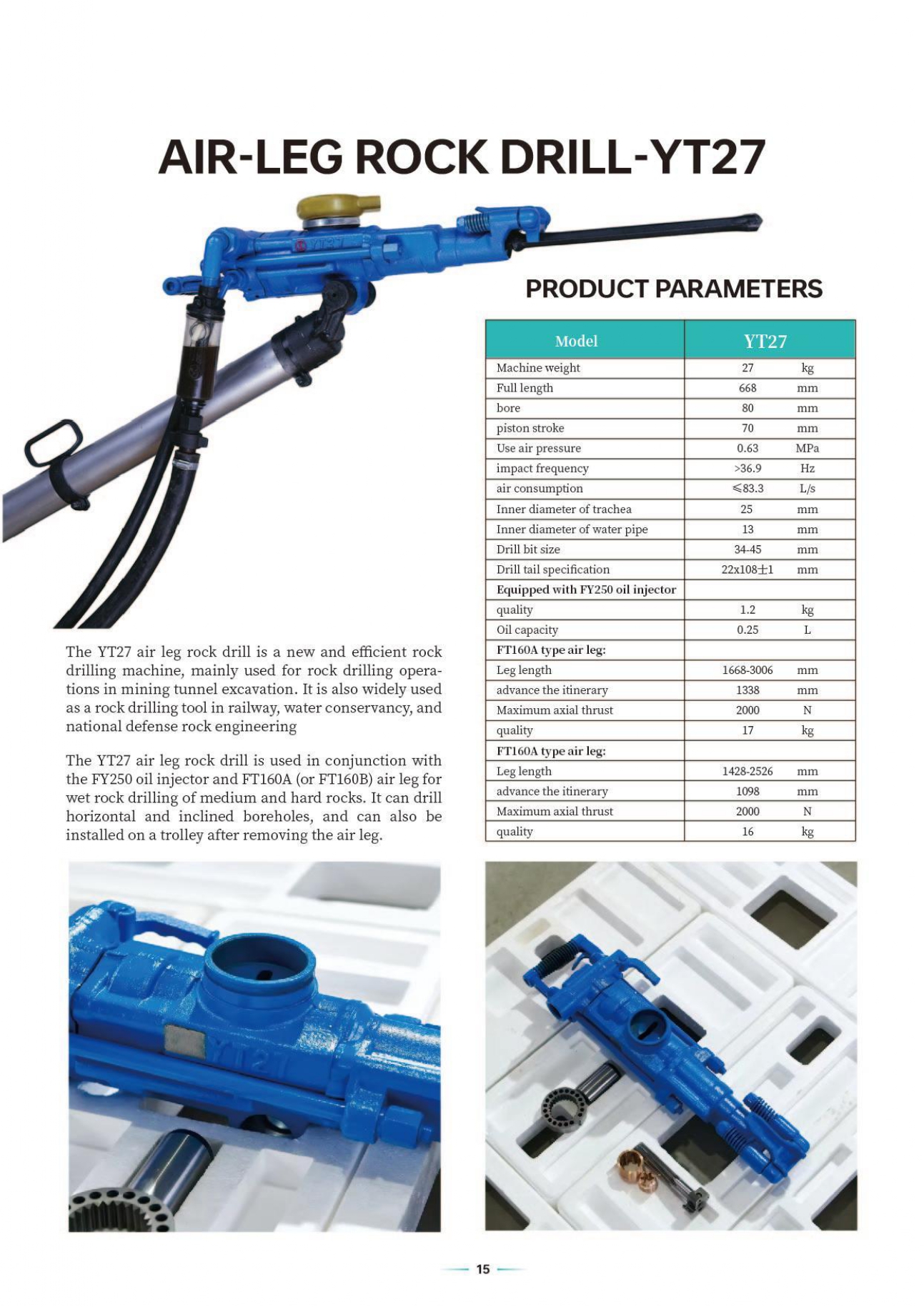 sanwei air pick rock drill catalog page 0016