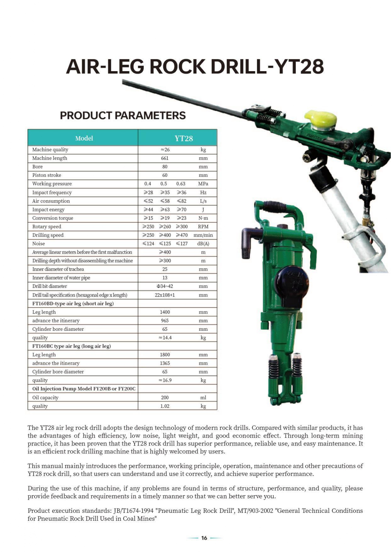 sanwei air pick rock drill catalog page 0017