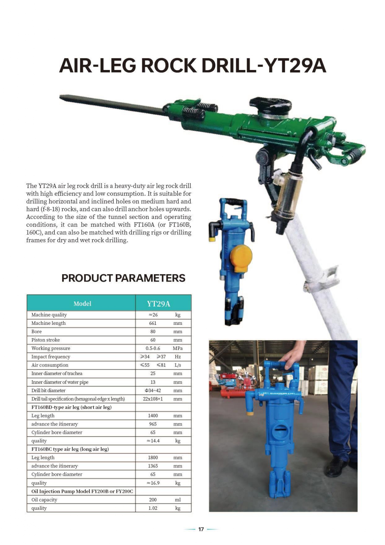 sanwei air pick rock drill catalog page 0018